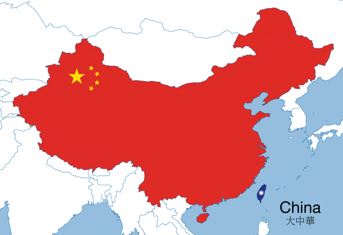 Map of "one China"